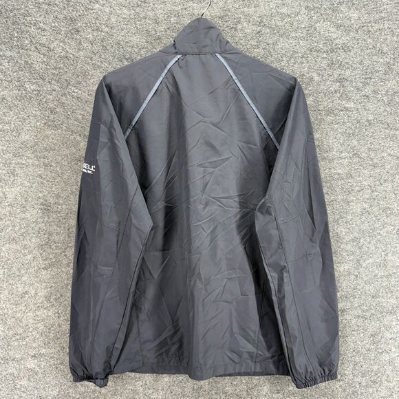 Elevate Windbreaker Jacket Men S Small Gray Full Zip High Neck Long Sleeve - Picture 2 of 8